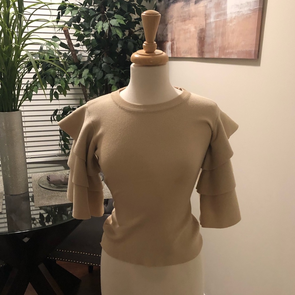 Ruffle sleeve top